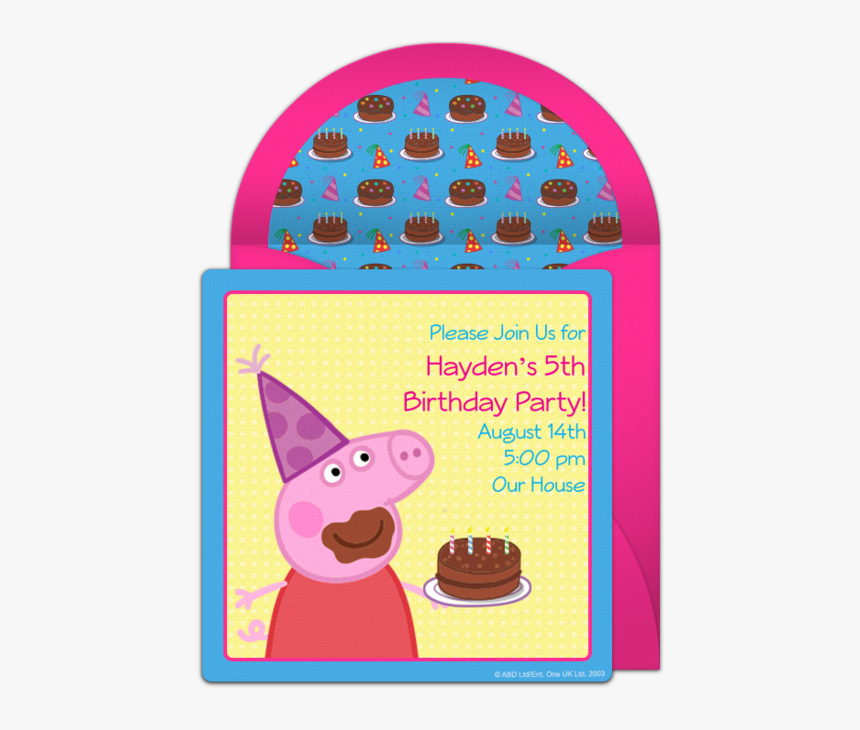 Peppa Pig Birthday Png, Transparent Png