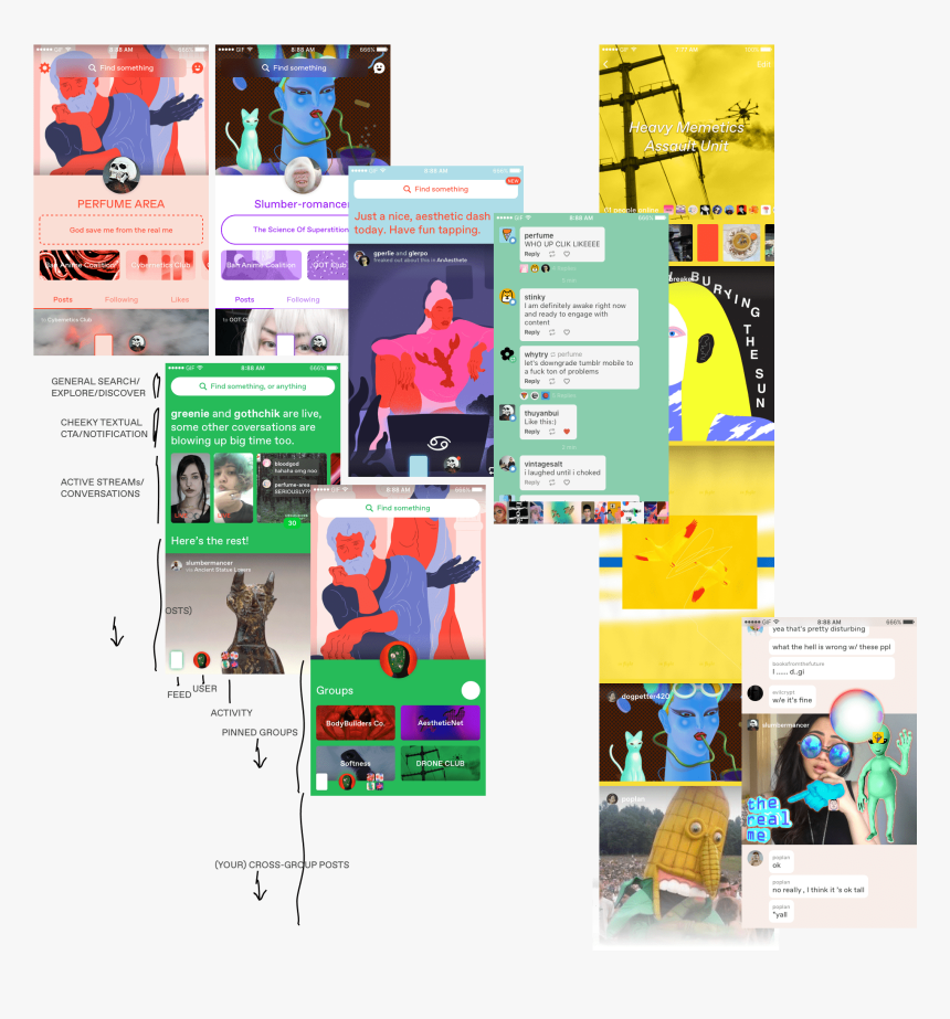 Tumblr Png Collage, Transparent Png
