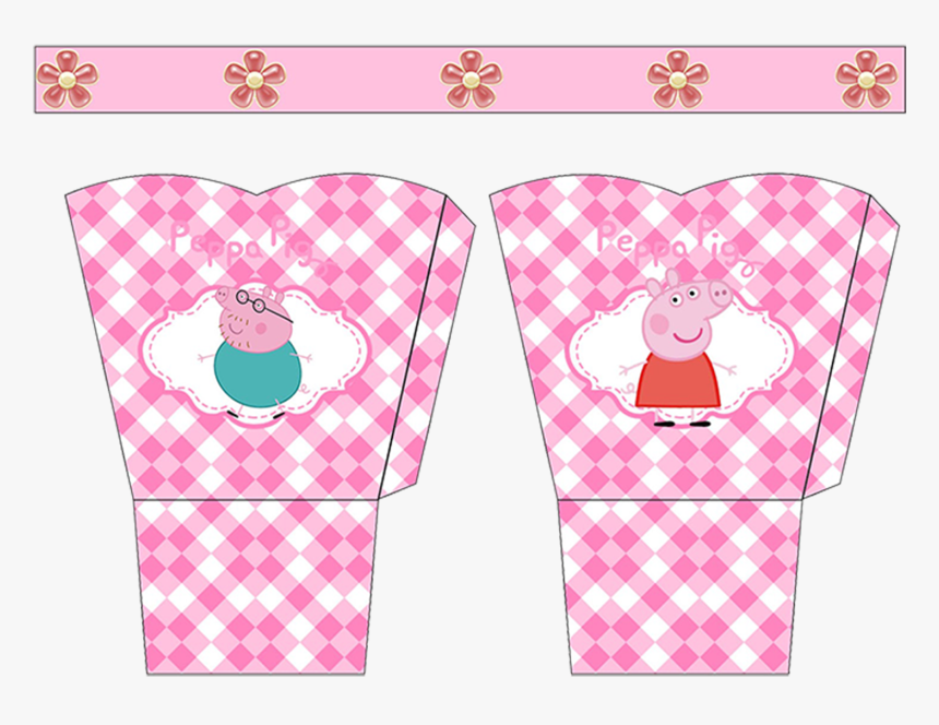 Peppa Pig Free Printable Basket - Party Favor, HD Png Download