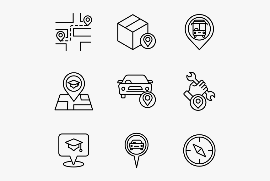 Navigation - Transparent School Doodle Png, Png Download