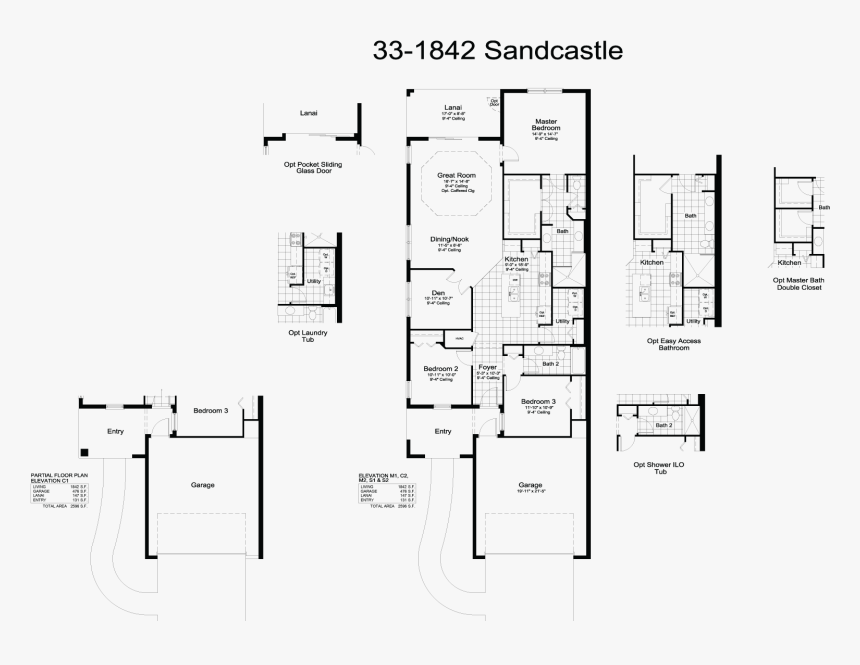 Sandcastle Floor Plan - Sandcastle Homes Floor Plans, HD Png Download