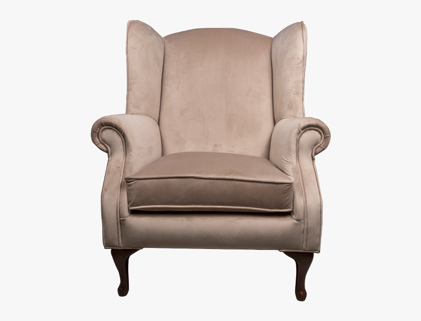 Elizabeth Wingback Sandcastle Velvet - Club Chair, HD Png Download