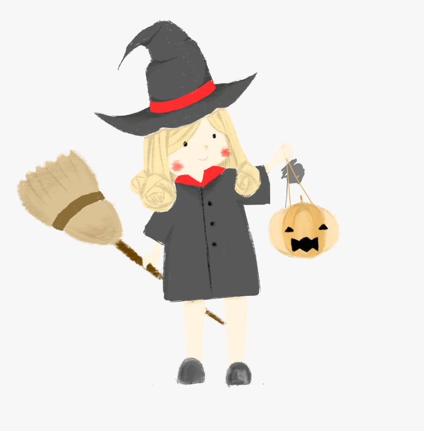 Transparent Witch Broom Clipart - Cartoon, HD Png Download