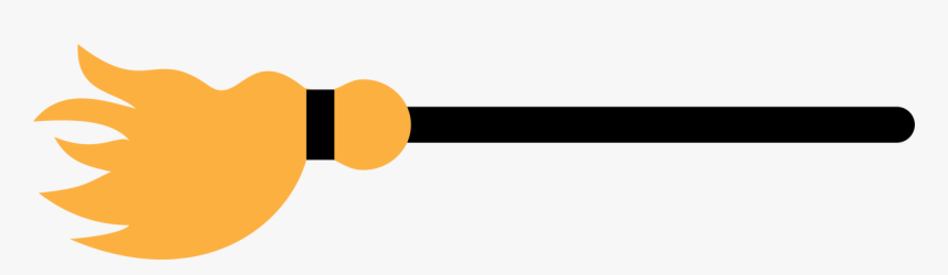 Witch Broom Svg Cut File - Orange, HD Png Download