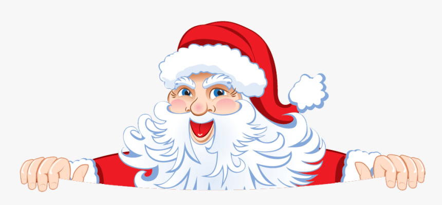 Clip Art Santa Peeking Clipart - Merry Christmas Images 2018 Png, Transparent Png