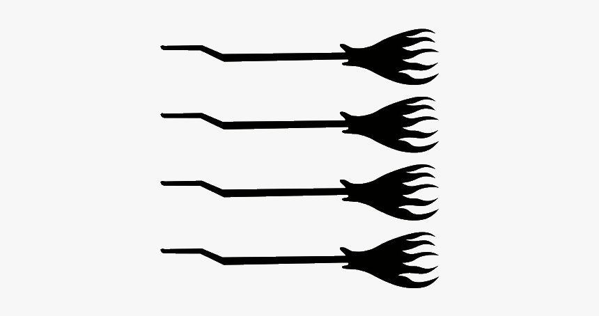 Witches Brooms 4 1/2 - Silhouette, HD Png Download