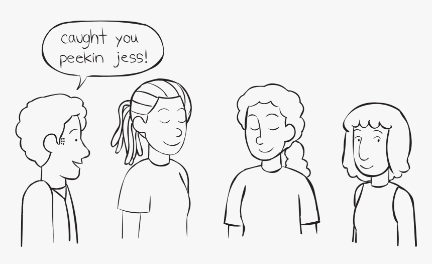 Group Of People Playing Fun Group Game Called Caught - Cartoon, HD Png Download