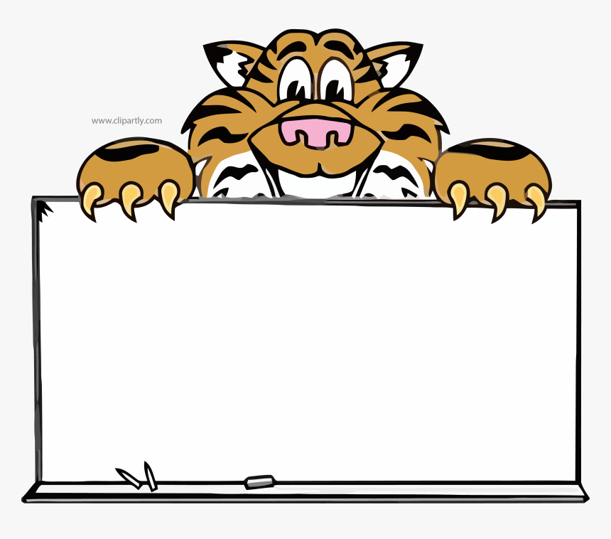 Tiger Peeking Clipart, HD Png Download