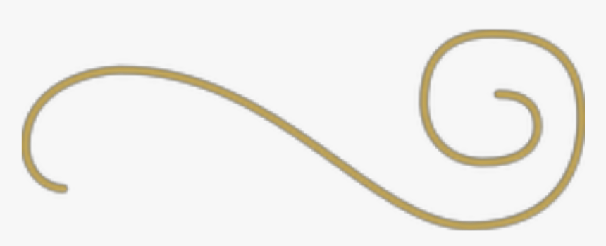 Transparent Swish Clipart - Gold Squiggly Line Png, Png Download