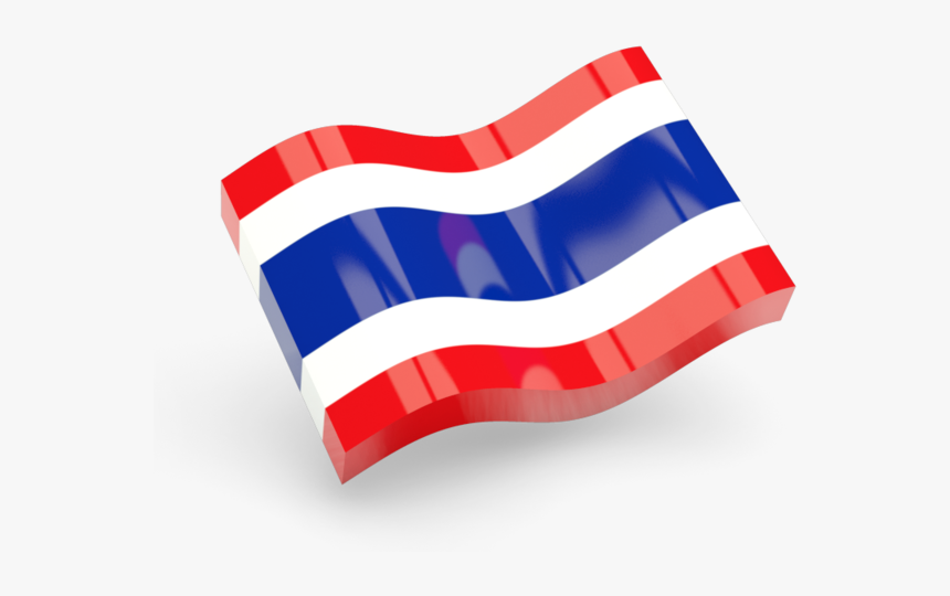 Glossy Wave Icon - Thailand Flag 3d Png, Transparent Png