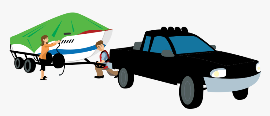 Boat Towing Preparation - Transparent Png Clipart Towing Boat, Png Download