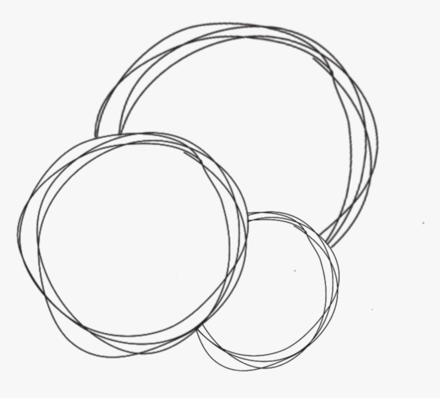 #black #white #circle #circles #scrible #scribbling - Circle, HD Png Download