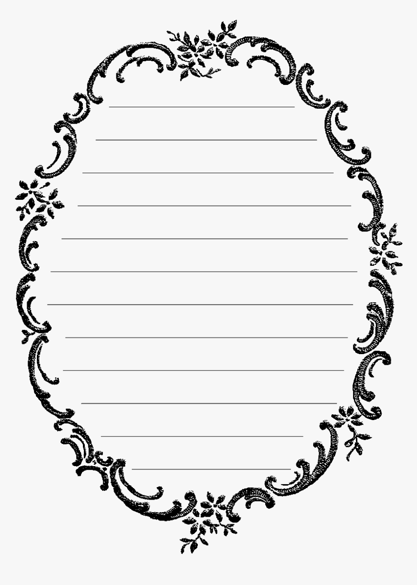 Journal Spot Digital Image Download - Oval Gold Border Png, Transparent Png