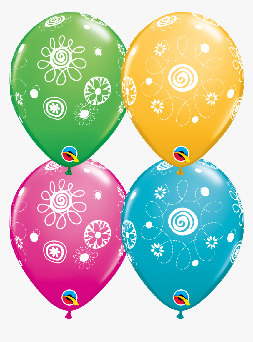 Flower And Balloon In Circle Logo Png, Transparent Png