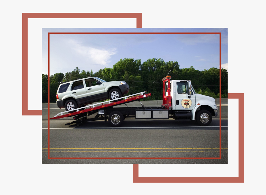 Tow Truck With Flatbed, HD Png Download