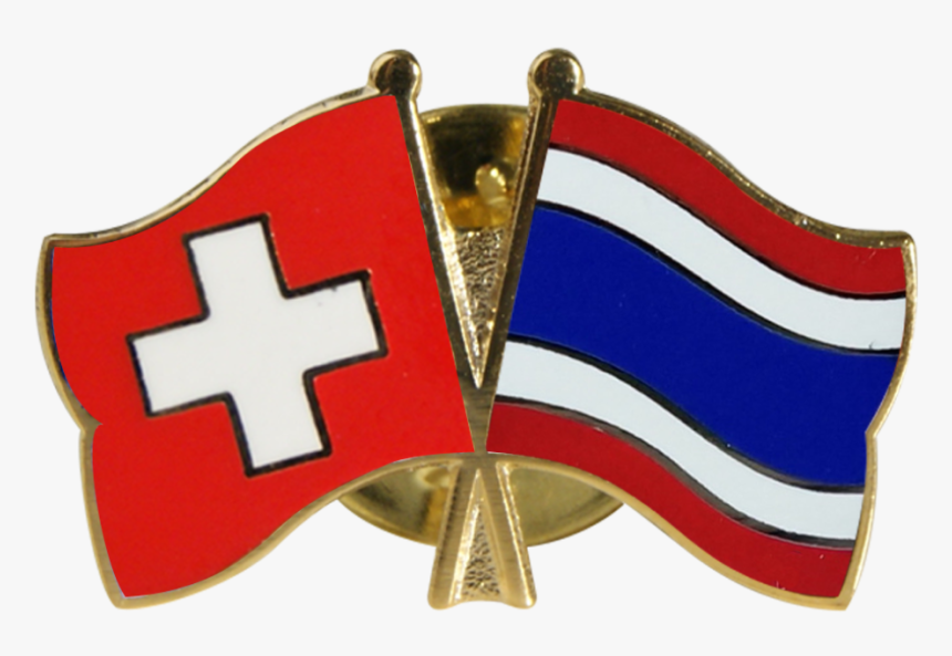 Thailand Friendship Flag Pin, Badge - Schweizer Sri Lanka Flagge, HD Png Download