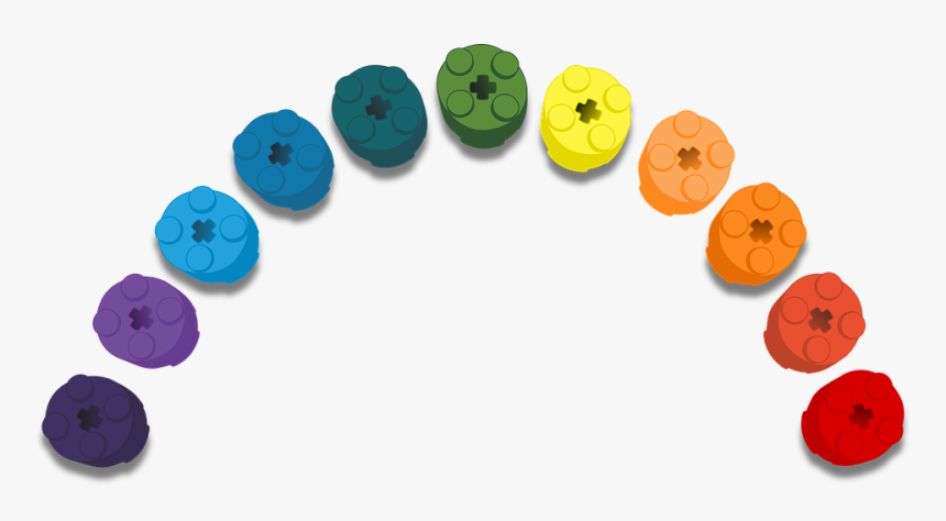 Lego, Block, Rainbow, Toy, Child, Build, Purple, Aqua - Échelle De Couleurs Des Émotions, HD Png Download