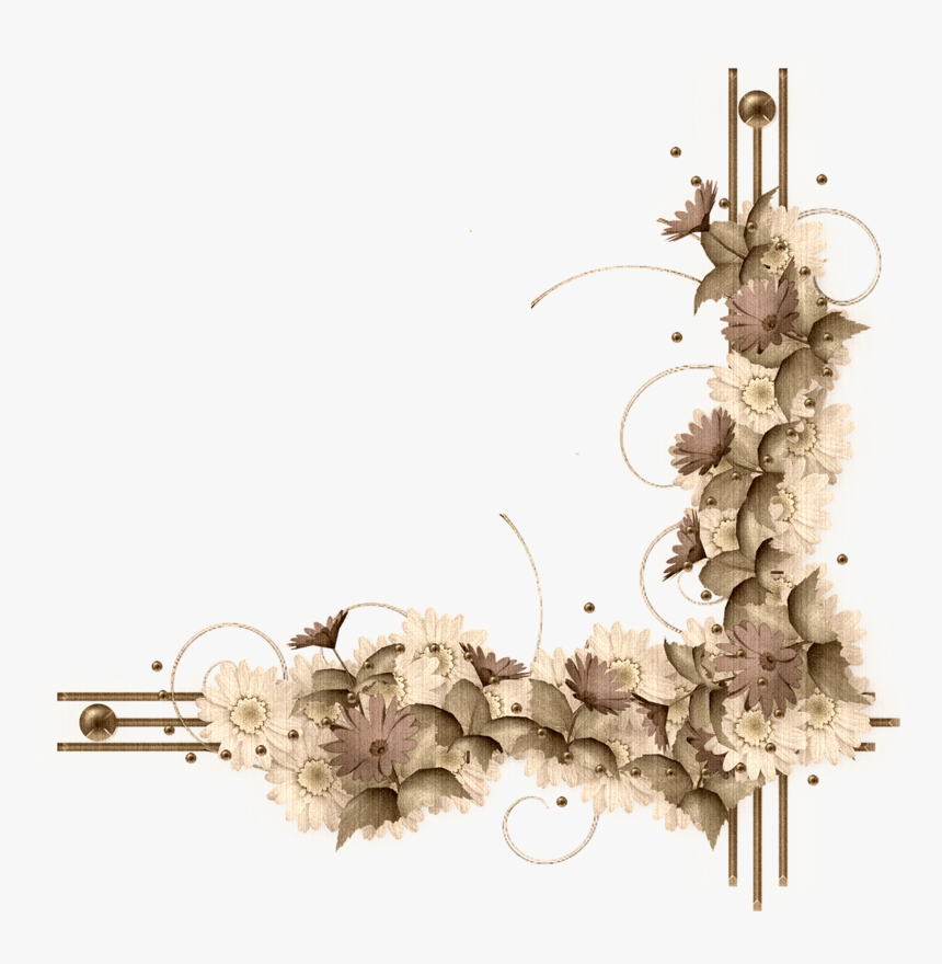 Corner Filigree Png, Transparent Png