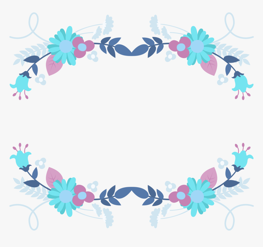 Garland Laurel Wreath Blue Fresh Png And Psd - 花邊 桂冠, Transparent Png