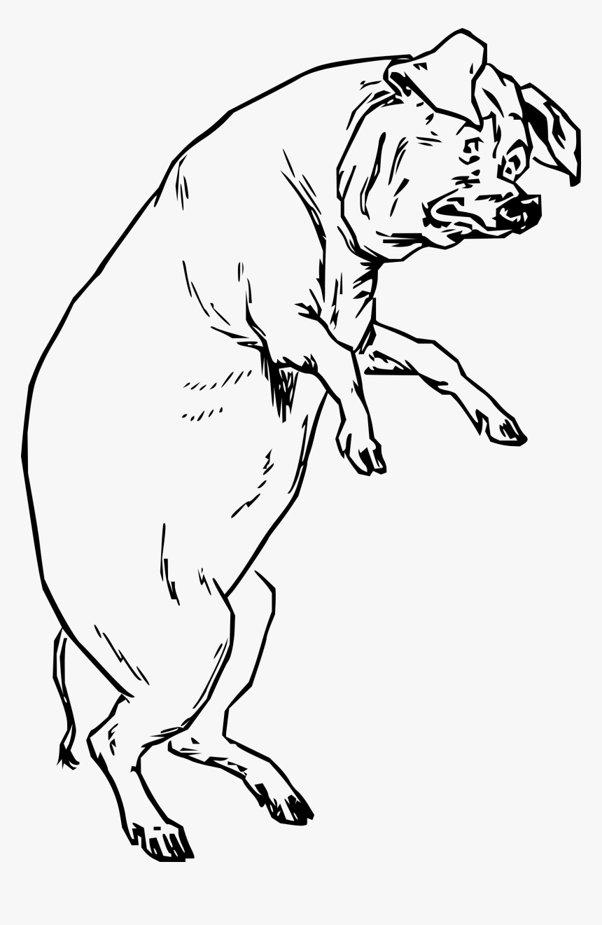 The Pig Who Had None Clip Arts - Pigs On Hind Legs, HD Png Download