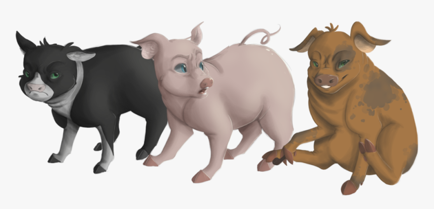 Transparent Farm Animal Silhouettes Clipart - Portable Network Graphics, HD Png Download