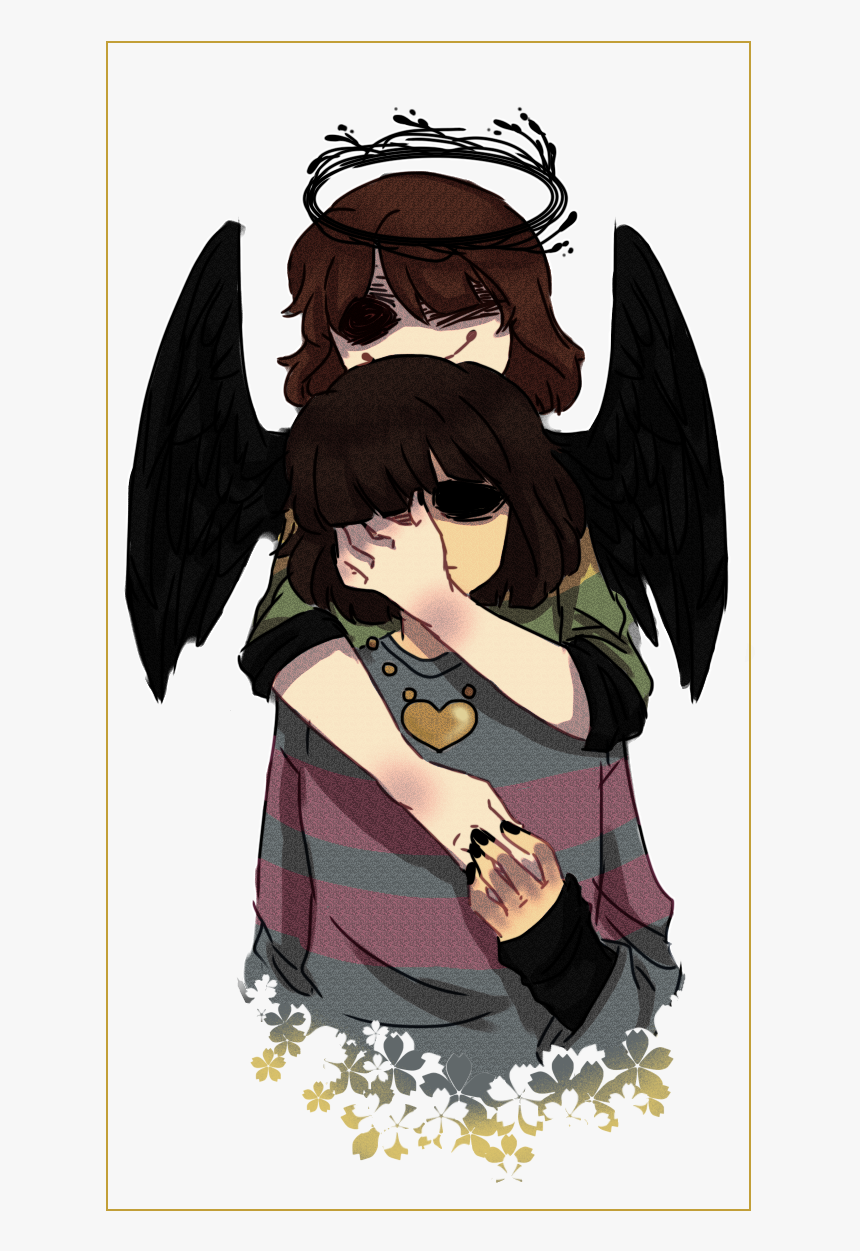 Angel Frisk And Devil Chara, HD Png Download
