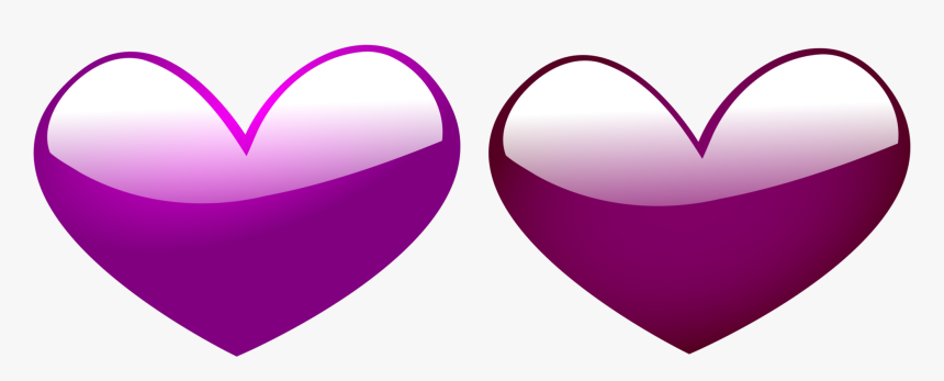 Transparent Purple Hearts Clipart - Purple Hearts Design, HD Png Download
