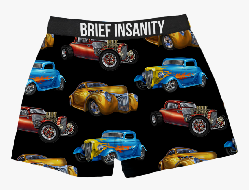 Hot Rod Boxer Shorts - Vintage Car, HD Png Download