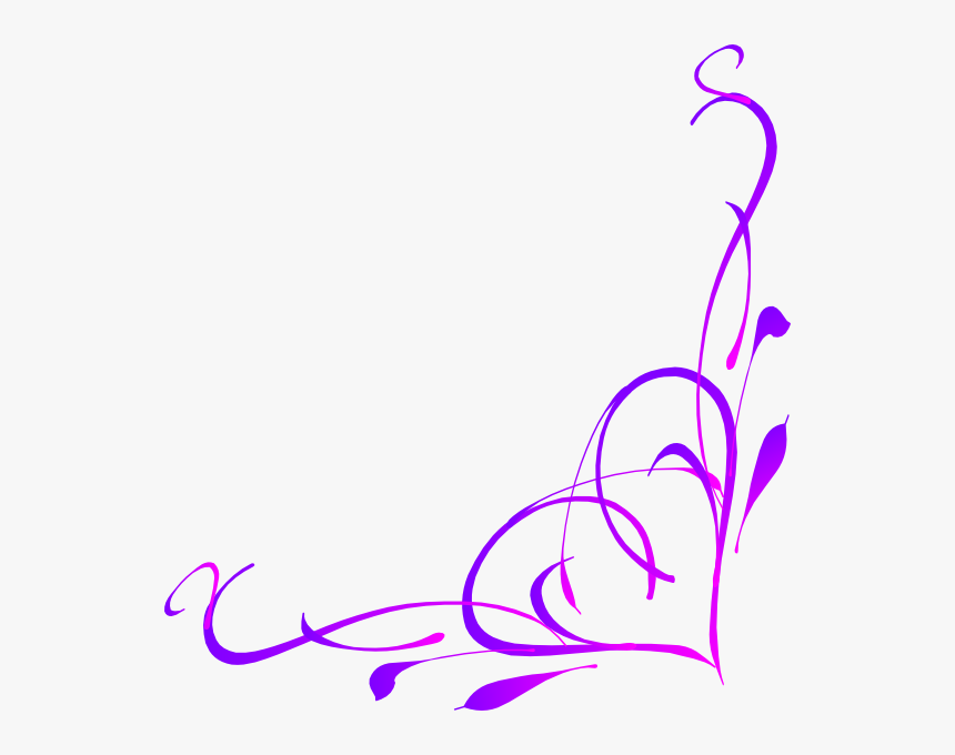 Turquoise And Purple Swirls, HD Png Download