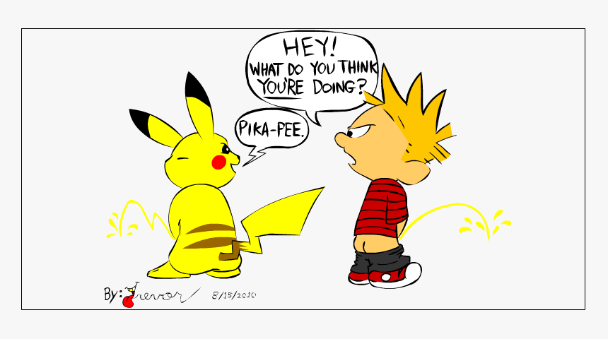 Calvin Peeing Sticker Png - Transparent Pee Emoji, Png Download