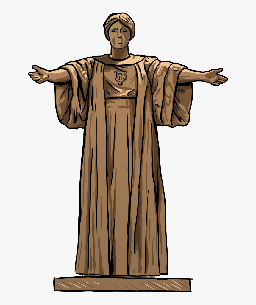 Illinois Alma Mater Drawing , Png Download - Statue, Transparent Png