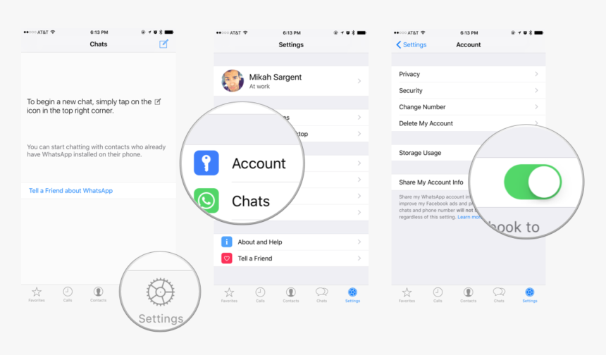 How To Stop Whatsapp From Sharing Your Number With - Stop Whatsapp From Facebook, HD Png Download