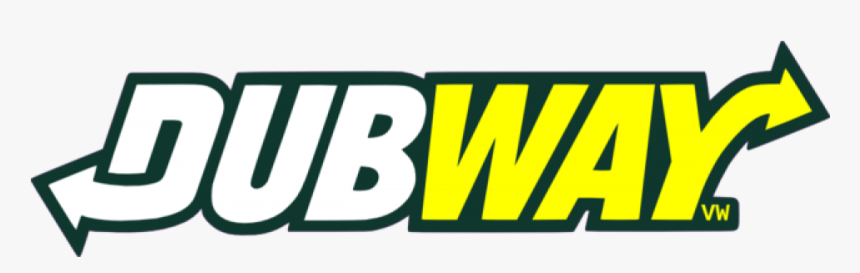 Dubway Printed Green, Yellow, & White Sticker - Animation Subway Logo Gif, HD Png Download