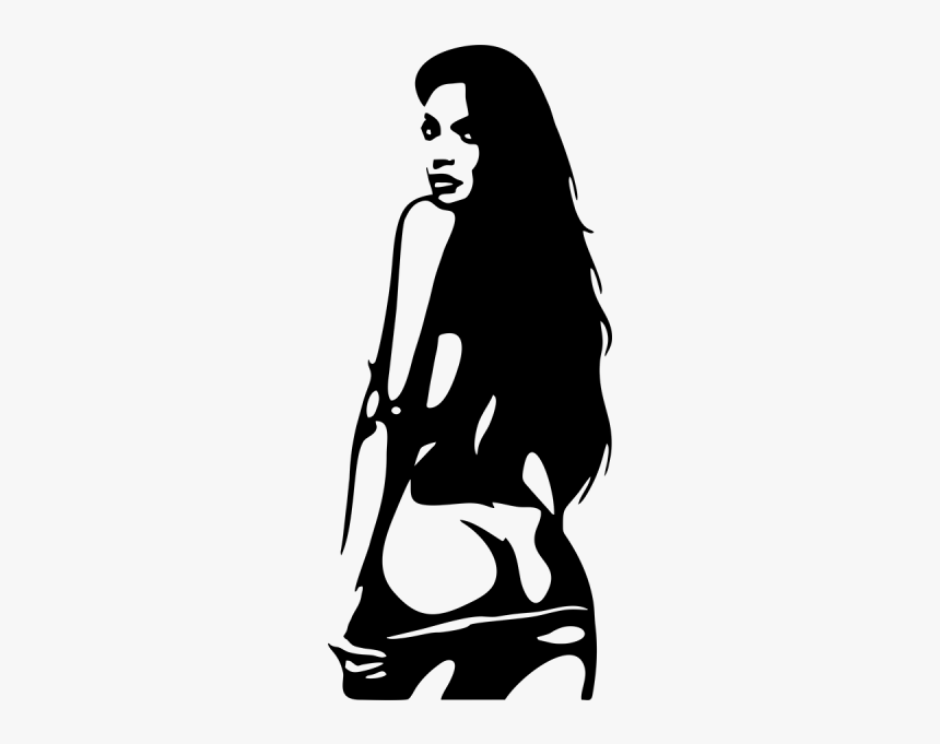 Sexy Girl Decal, HD Png Download