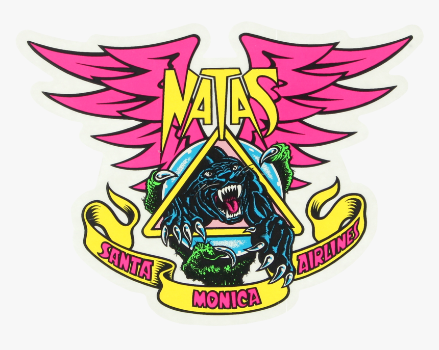 Santa Cruz Sma Natas Panther Sticker, HD Png Download