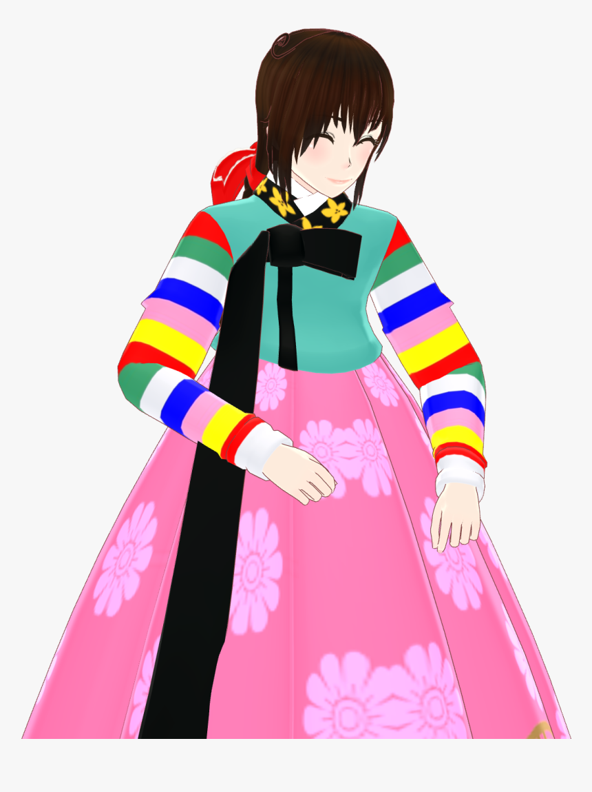 Mmd Hetalia Aph Hanbok Korean Pretty Png Mmd Hetalia - Mmd Hetalia Korea Model Dl, Transparent Png