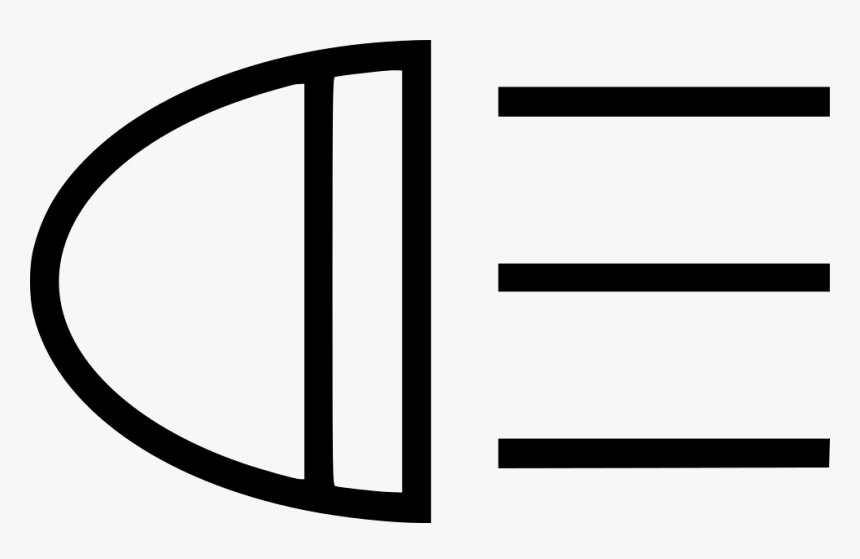Headlight Icon Png White, Transparent Png