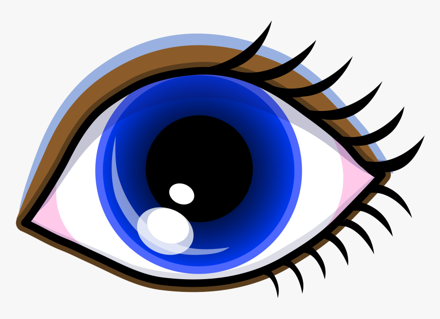 Clipart Of Eye, Eyes And Pretty - Cartoon Big Brown Eyes, HD Png Download