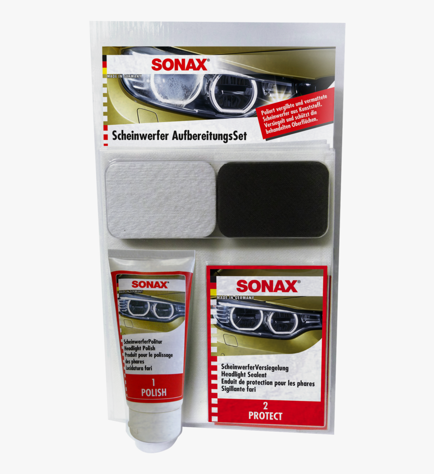 Sonax Headlight Restoration Kit, HD Png Download