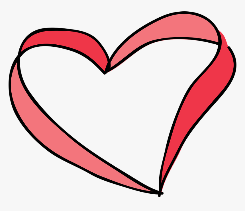 Red Heart Symbol Love Valentine Shape Romantic - Desenho De Um Coração Png, Transparent Png