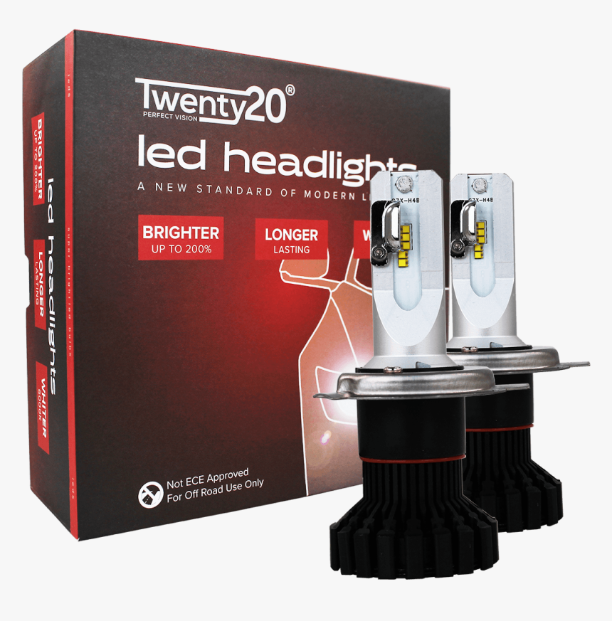 H4 Twenty20 Impact Led 12v 60/55w Headlight Bulbs - Box, HD Png Download