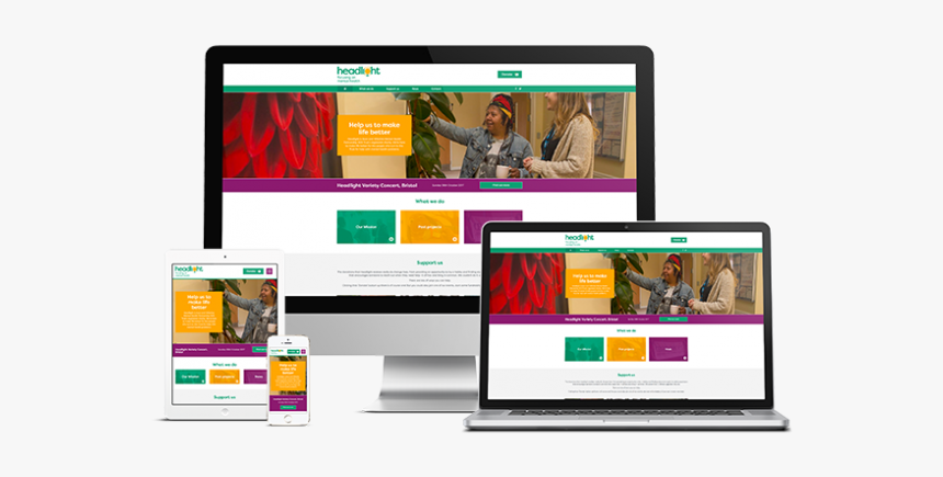 Headlight Website - Online Advertising, HD Png Download