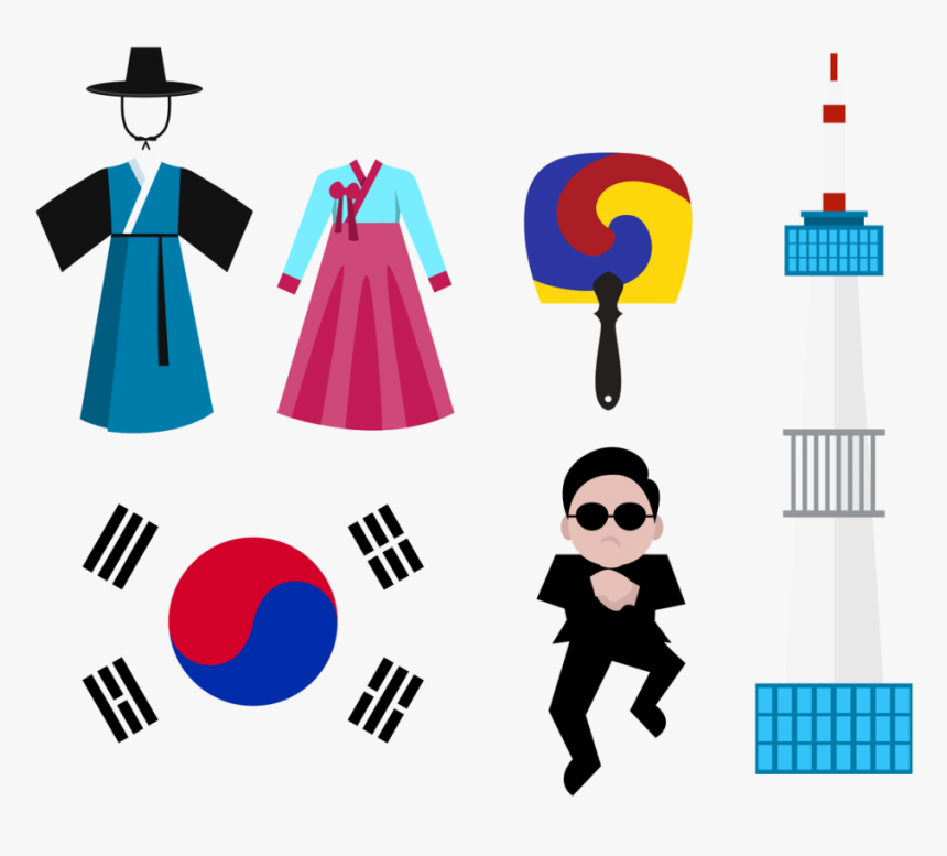 Korea Flag Png Transparent Image - Transparent Korea Png, Png Download