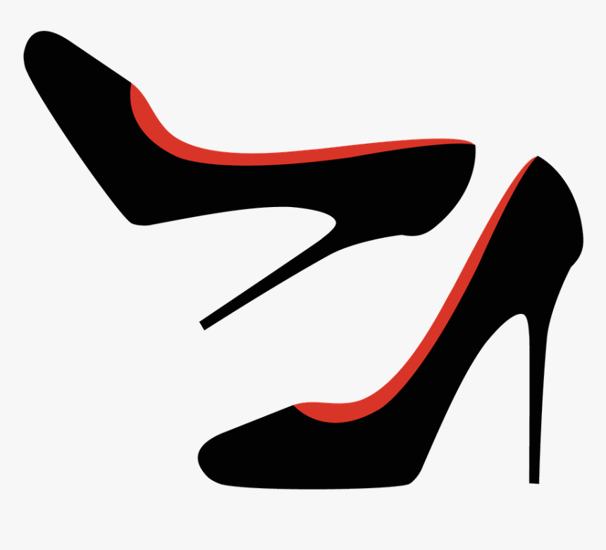 Lace Clipart Purple Shoe - Heels Clipart, HD Png Download