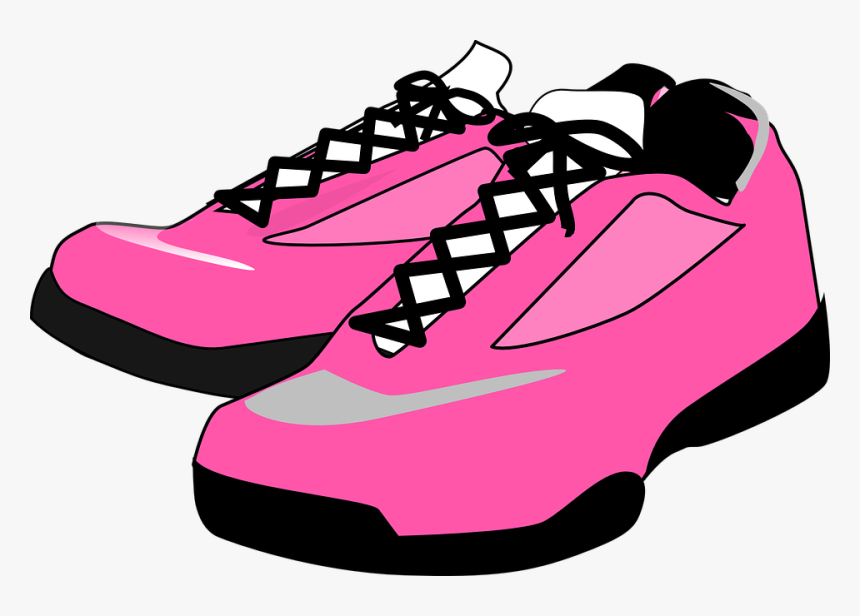 Shoes, Boots, Pink, Lace, Fastened, Tied, Leather - Shoes Clip Art, HD Png Download