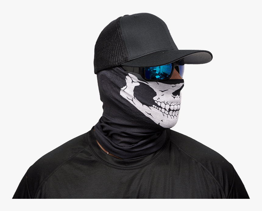 Half Skull Face Shield3 , Png Download - Skull, Transparent Png