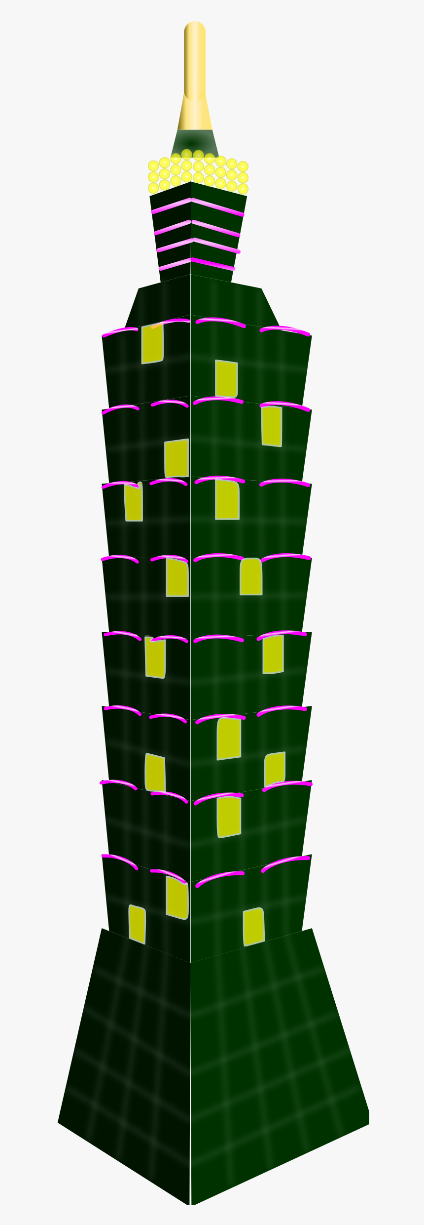 Taipei 101 Clip Arts - 101 Taipei Png, Transparent Png