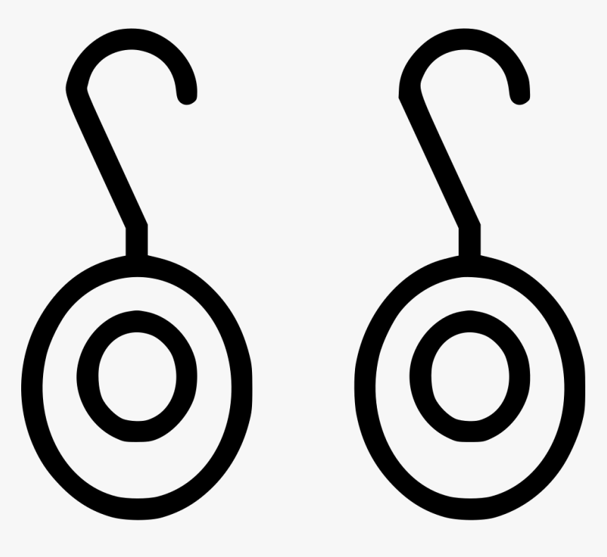 Earings Accessories - Line Art, HD Png Download