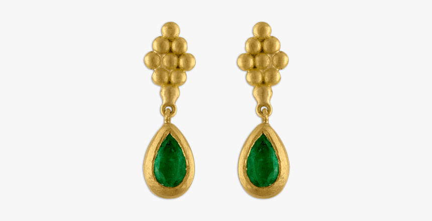 Small Emerald Nona Earrings - Earrings, HD Png Download