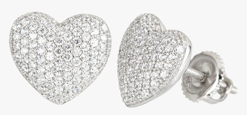 Cubic Zirconia Hoop Earrings Photo - Earrings, HD Png Download